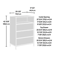 Sauder® Collection Boulevard Café Commode 3 Tiroirs