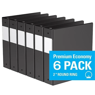 Davis Group, Premium Economy, Round Ring, Binder, 6 Pack