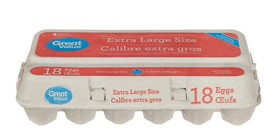 Great Value Extra Large 18 Eggs