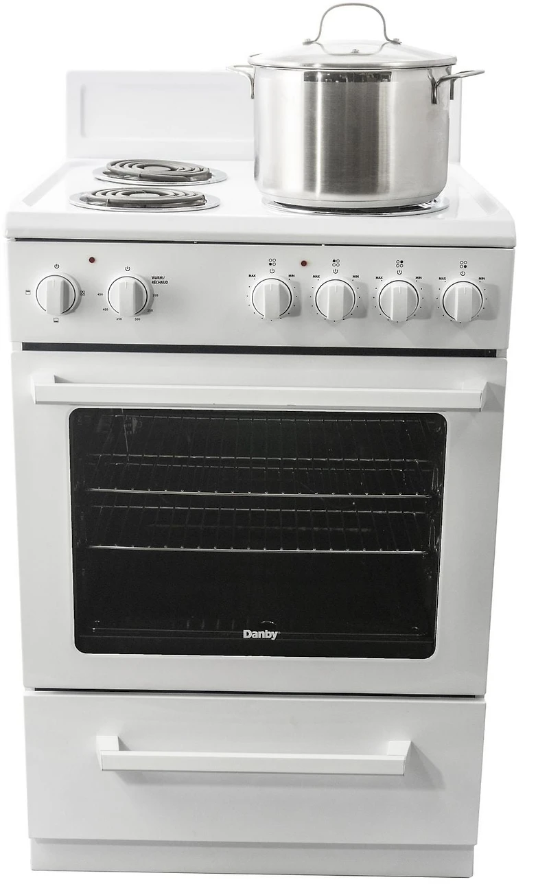 Danby DERM240WC 24" Wide Electric Range in White