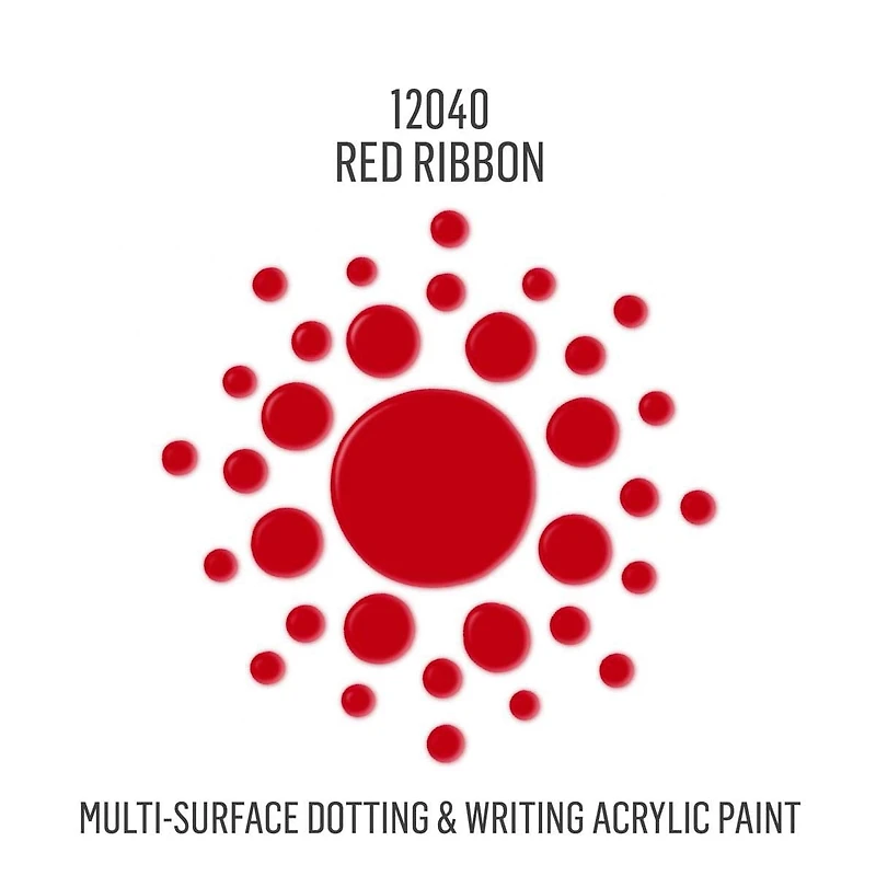 FolkArt points 2 oz peinture acrylique, ruban rouge FolkArt points peinture acrylique