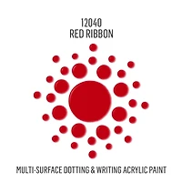 FolkArt points 2 oz peinture acrylique, ruban rouge FolkArt points peinture acrylique