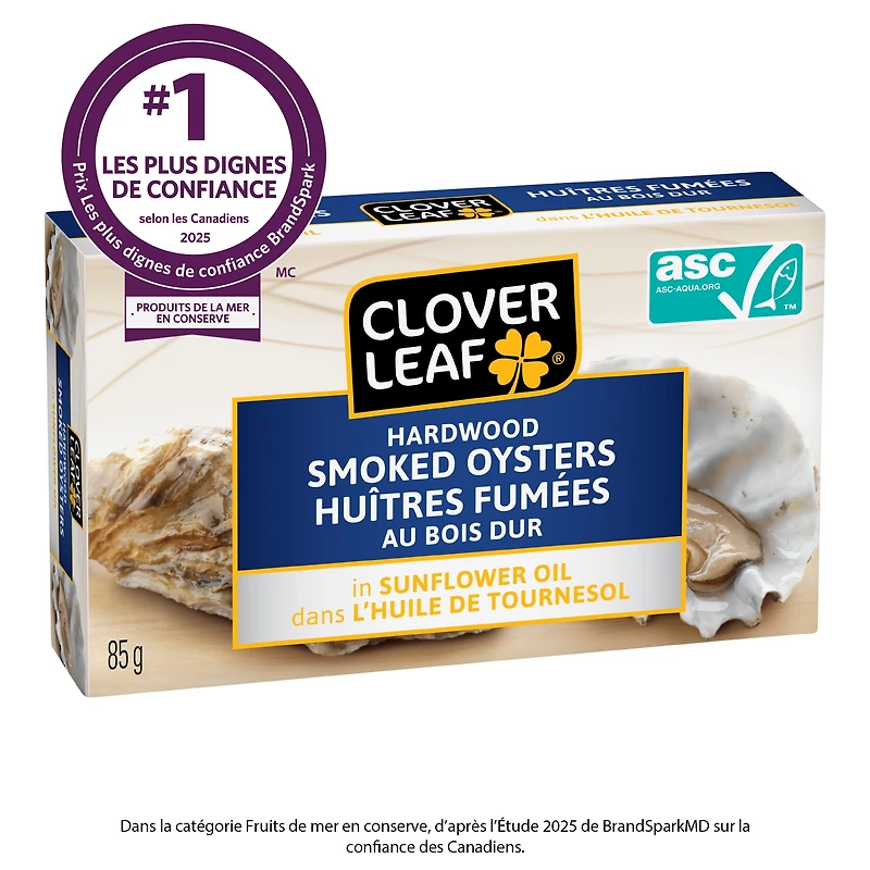 Clover Leaf Hardwood Smoked Oysters