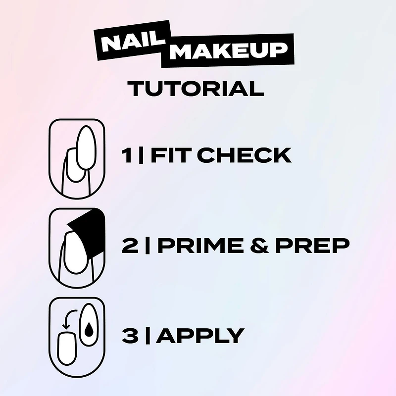 Hard Candy Nail Makeup, 24 press-on nails