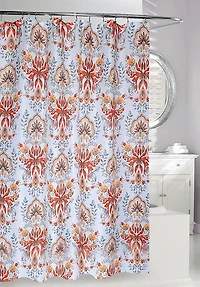 RIDEAU DE DOUCHE À MOTIF DE FEUILLES