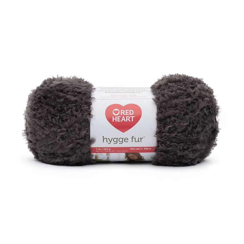 Red Heart Hygge Fur Yarn (200 g/7 oz), Smokey