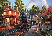 Buffalo Games Americana Bear Creek Depot 500 Piece Jigsaw Puzzle