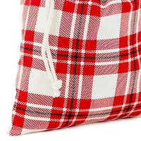 Sacs-cadeaux de 10 po, en tissu avec cordon, Hallmark (3 sacs à motif écossais : Rouge, bleu, vert) pour la Saint-Valentin, les fêtes, les cadeaux de pendaison de crémaillère