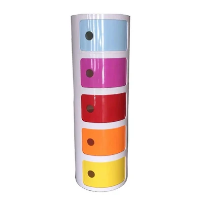 Heavenly Collection Colorful Round Cabinet