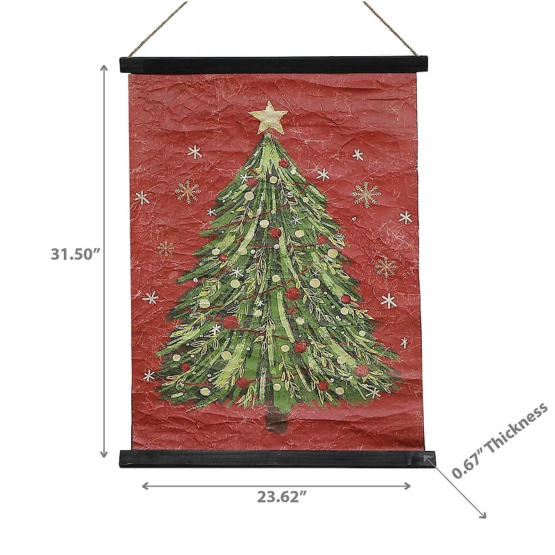 Arbre À Suspendre Mural En Papier Froissé