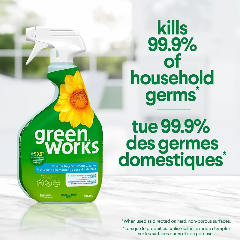 Green Works™ Disinfecting Bathroom Cleaner, 946mL, Green Works™ Disinfecting Bathroom Cleaner, 946mL