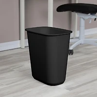 Sterilite 21 Liter Rectangular Wastebasket, Black