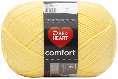 Red Heart® Comfort® Yarn, Solid, Acrylic #4 Medium, 16oz/454g, 867 Yards, Versatile yarn large ball size