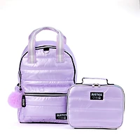Ensemble sac à dos et boîte à lunch Justice Lilac Dream