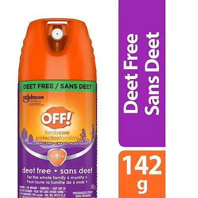 OFF! Family Care Mosquito Insect Repellent Spray Deet Free, 142g, Deet Free - 142g