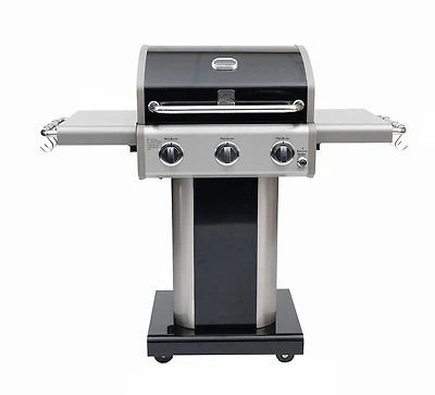 Kenmore 3 Burner Pedestal Gas Grill - Black
