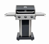 Kenmore 3 Burner Pedestal Gas Grill - Black
