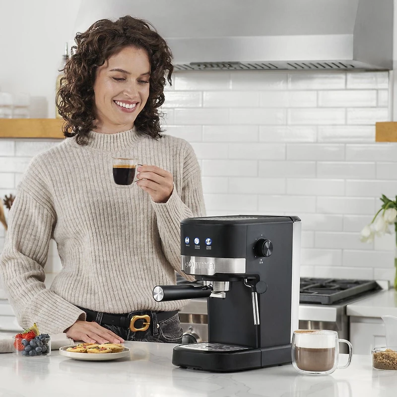 Gourmia 15-Bar Espresso Maker with Powerful Frothing Wand – GCM4225, 15-Bar Espresso