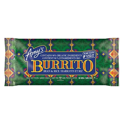 E-AMYS ORGANIC BN & RICE BURRITO ND, E-AMYS ORGANIC BN & RICE BURRITO ND