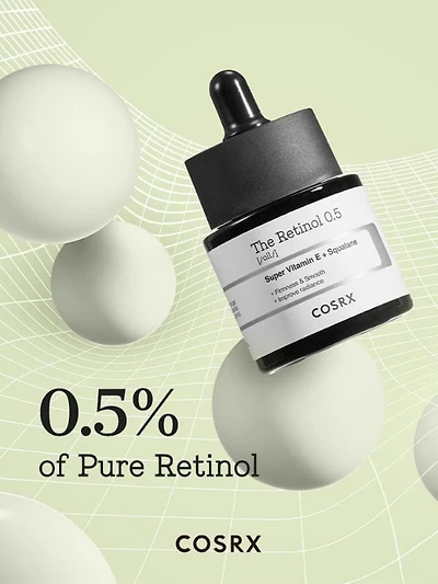 COSRX L'huile de rétinol 0,5 20 ml 0.5% pure retinol for strong anti-aging