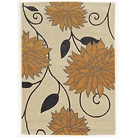 5X7 TRIO FLORAL IVOR