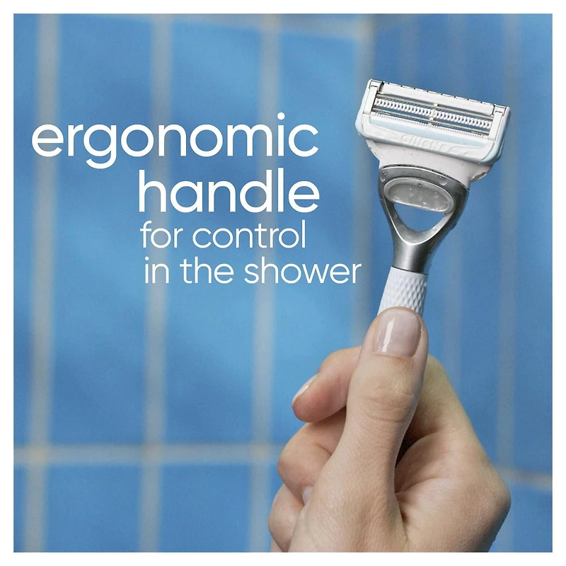 Gillette Venus for Pubic Hair and Skin, Women's Razor Handle + 3 Blade Refills, 1 Razor + 3 Blade Refills