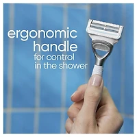 Gillette Venus for Pubic Hair and Skin, Women's Razor Handle + 3 Blade Refills, 1 Razor + 3 Blade Refills