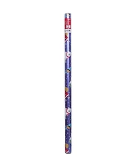 Holiday Time Christmas Gift Wrapping Foil Paper Roll, Santa with Characters