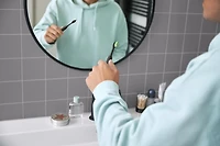 Philips One by Sonicare Shadow Black Rechargeable Toothbrush, HY1200/26, One by Sonicare Shadow Black Rechargeable