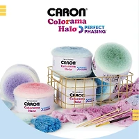 Caron® Fil Halo Colorama™, #5 Volumineux, 8 oz/227 g, 481 Yards Fil doux et luxueusement texturé