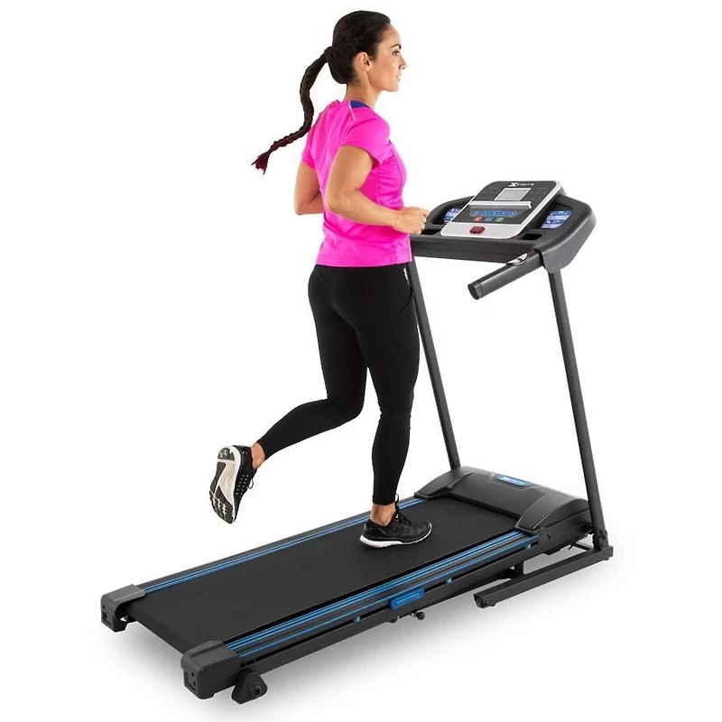 Xterra Fitness TR200 Tapis de course pliant 2.25 HP | Surface de course 16« X 50 » | Ecran LCD 5.5 » Rétro-éclairé bleu - 16004402000
