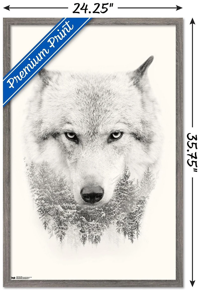 Wolf - Trees Wall Poster, 22.375" x 34"