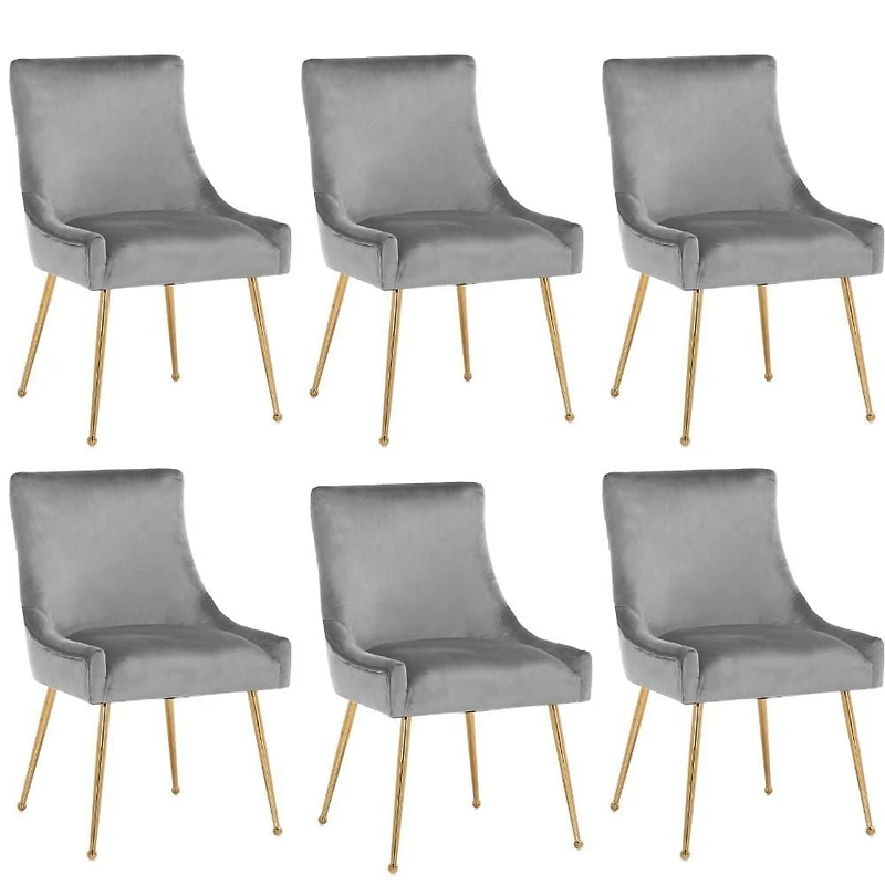 CHAISE HEYE II en gris LOT DE 6