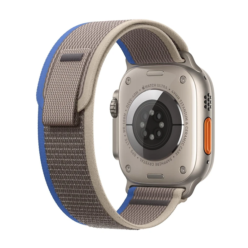 Apple Watch Ultra  (GPS + Cellular) 49mm - Bleu/Gris Bracelet Sentier