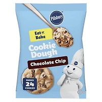 Pillsbury Chocolate Chip Cookie Dough, Ready to Bake, 454 g, 24 ct, 24 cookies, 454 g