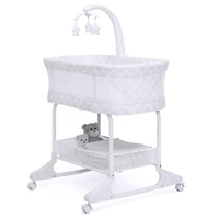 Delta Children SleepCool Rocking Bassinet with Airflow Mesh, Fresco