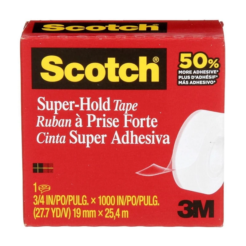 Ruban à prise forte Scotch®, 700K6-ESF, 19 mm x 25,4 m (0,75 po x 1 000 po), 6/paquet