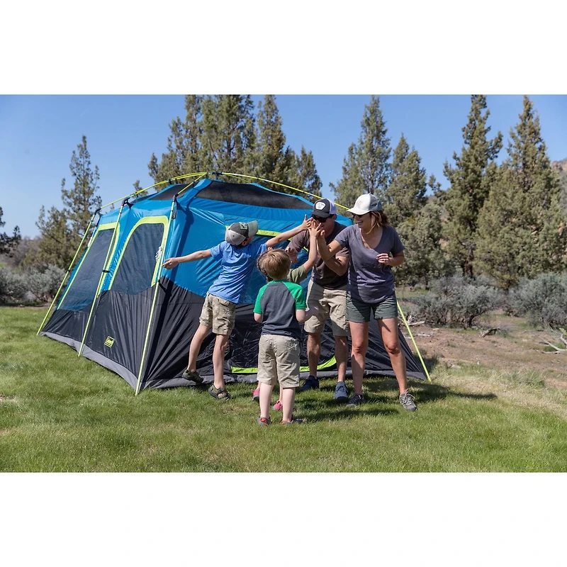 Coleman 10-Person Dark Room Camping Tent, Blue