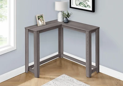 Monarch Specialties Accent Table, Console, Entryway, Narrow, Corner, Living Room, Bedroom, Laminate, Grey, Contemporary, Modern