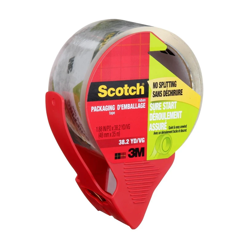 Ruban d’emballage à scellement sécuritaire Scotch® 3250-LR2-EF, 48 mm x 50 m (1,88 po x 54,6 vg)