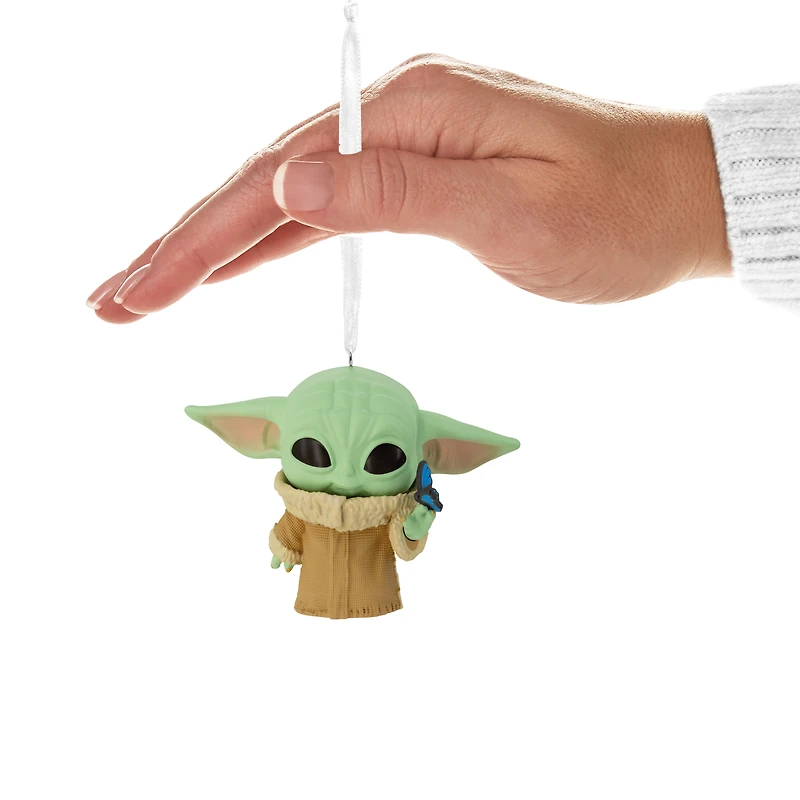 Hallmark Star Wars: The Mandalorian Grogu With Butterfly Funko POP! Christmas Ornament