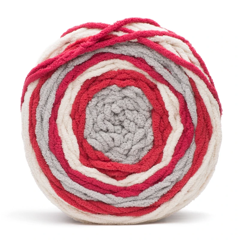 Bernat® Fil Cover Stripes™, Polyester #6 Super Volumineux, 10,5oz/300g, 220 Yards