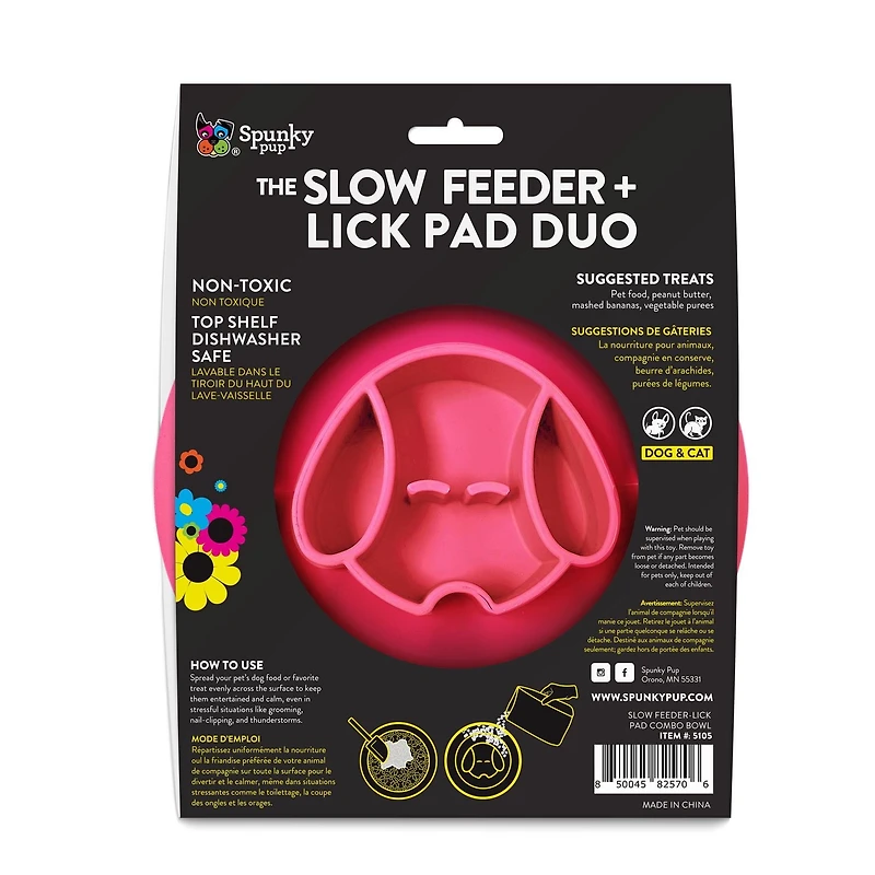 Slow Feeder - Lick Pad Combo Dog Toy
