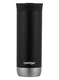 Tasse de voyage isotherme Contigo Huron 2.0, acier inoxydable, 591 mL (20 oz), couvercle SNAPSEAL, couleurs variées paquet de 3