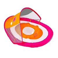 Swimways Flotteur de Printemps pour Bébé avec Auvent Solaire - Papillon Rose