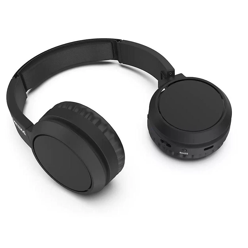 Philips H4205 Casque sans fil supra-auriculaire avec haut-parleurs 32 mm et amplificateur de basses à la demande, noir, H4205BK