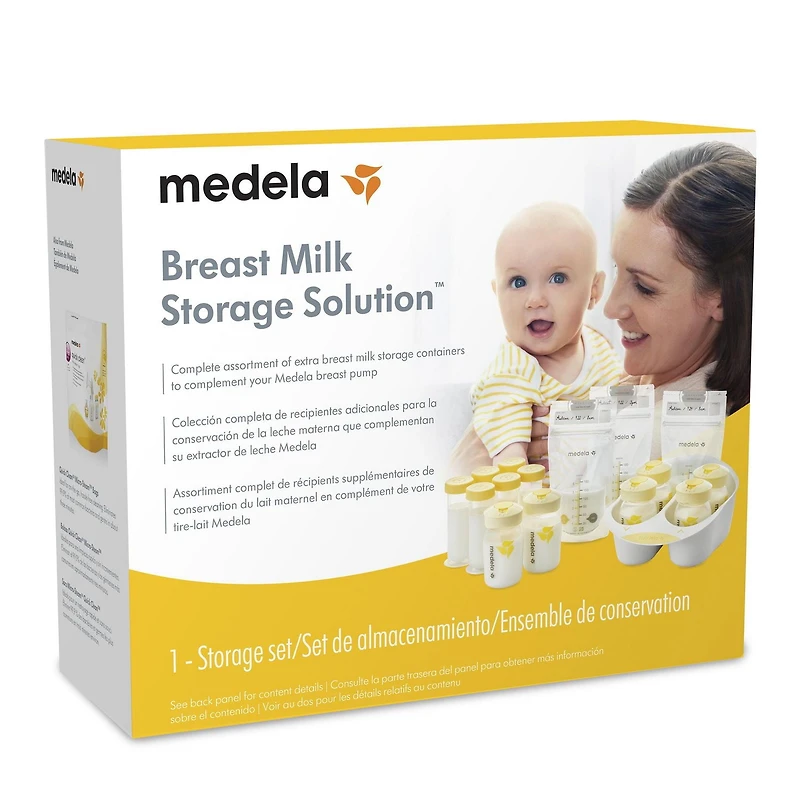 Ensemble Solution pour la Conservation du lait maternel Medela, Matériel et contenants pour l’allaitement, Rangement du lait maternel, Fabriqués sans BPA