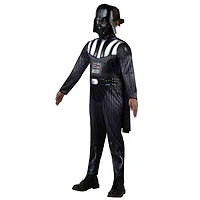 STAR WARS Darth Vader Official Youth Halloween Costume - Premium Quality Padded Jumpsuit with Plastic Mask and Detachable Cape