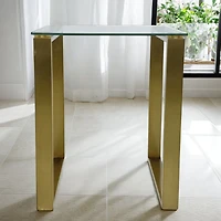 Table d'appoint Gen de couleur dorée