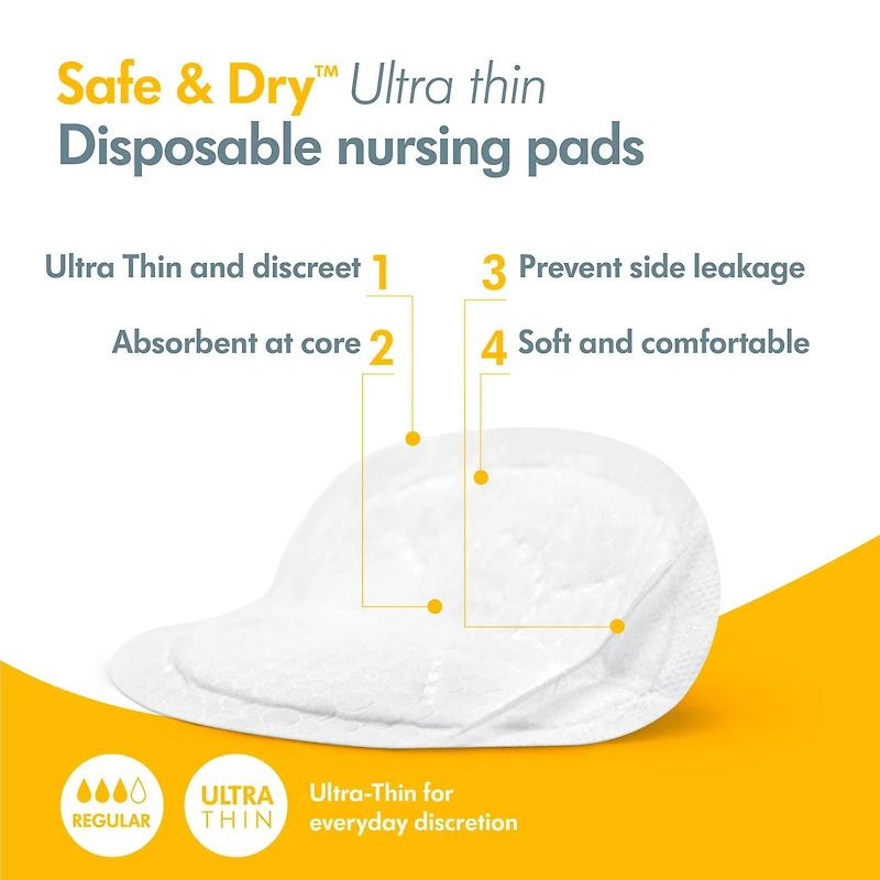 Medela Safe & Dry Ultra Thin Disposable Nursing Pads